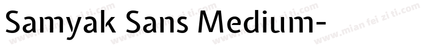 Samyak Sans Medium字体转换